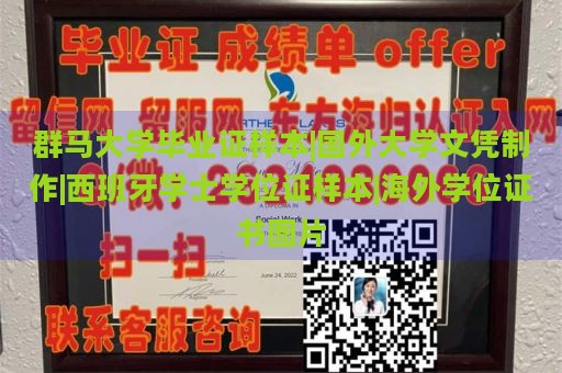 群马大学毕业证样本|国外大学文凭制作|西班牙学士学位证样本|海外学位证书图片